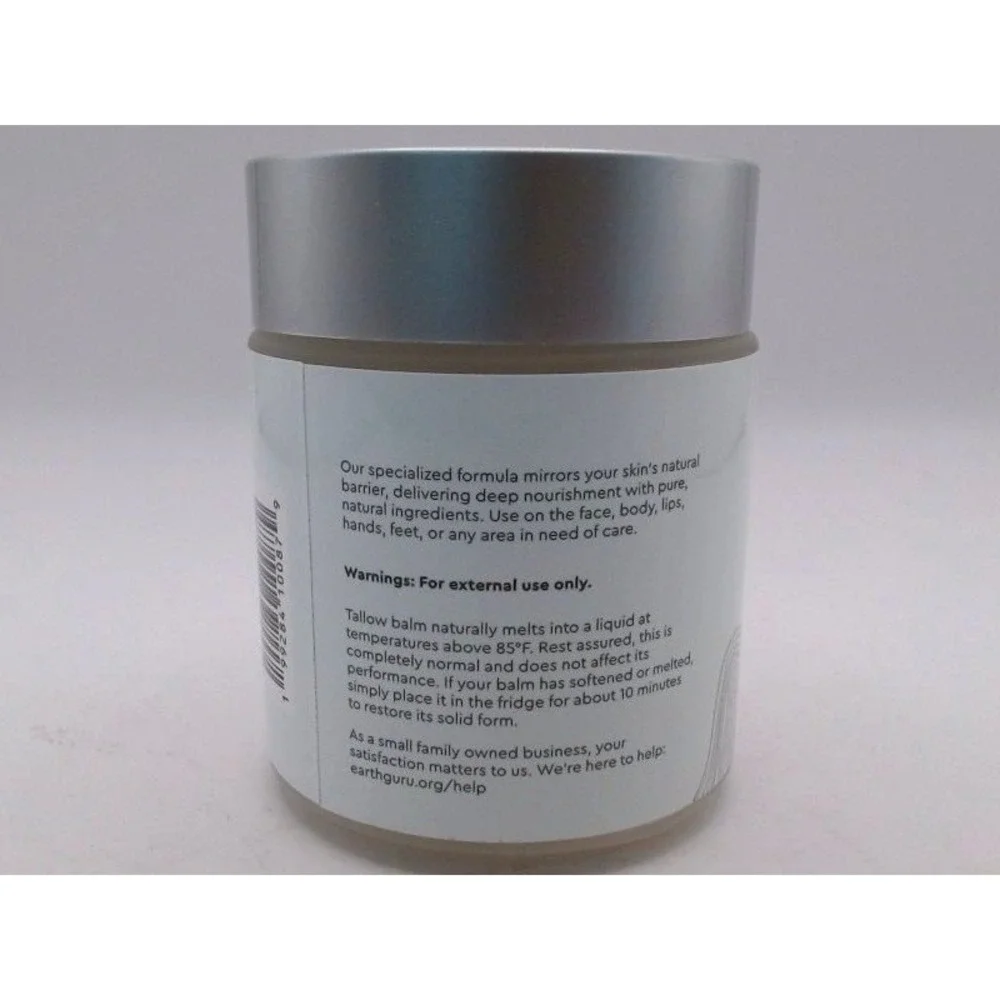 Earth Guru - Whipped Tallow Honey Balm, 8 Oz, BRAND NEW , SEALED